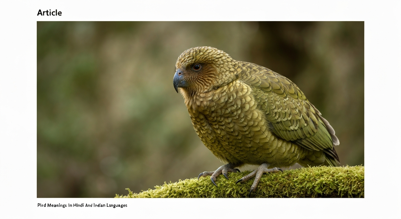 Close-up portrait of a kakapo showing moss-green mottage and an owl-like facial disc.